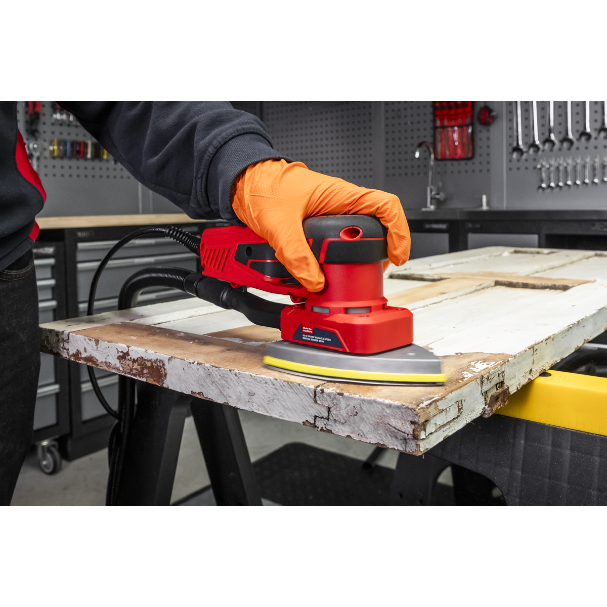 100 x 150mm Dual Action Variable Speed Brushless Sander 350W