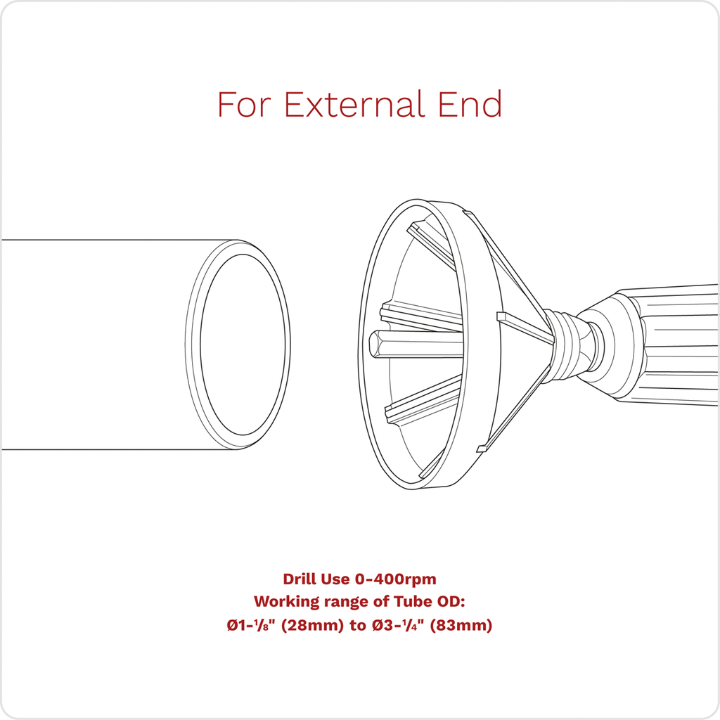 Internal & External 2-in-1 Deburring/Chamfer Tool 27-86mm