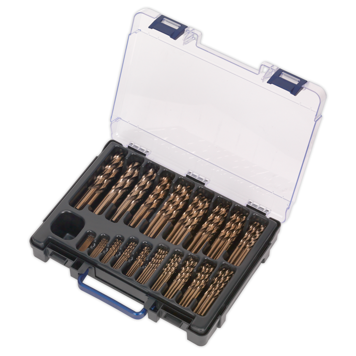 HSS Cobalt Fully Ground Drill Bit Assortment 1-10mm 170pc