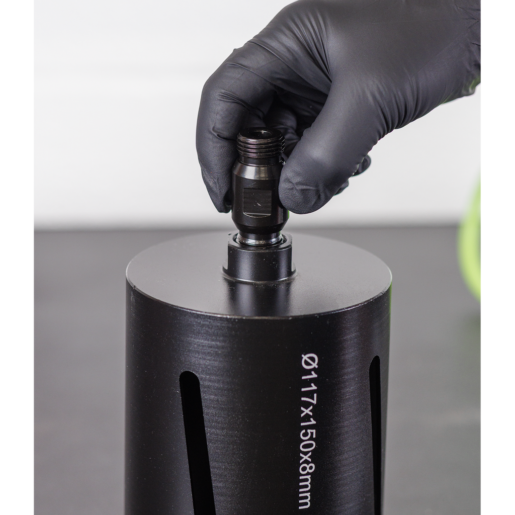 Diamond Core Drill Adaptor with Through Hole 1/2"BSP Male to 1/2"BSP Male