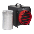 Industrial Fan Heater with Ducting 10kW