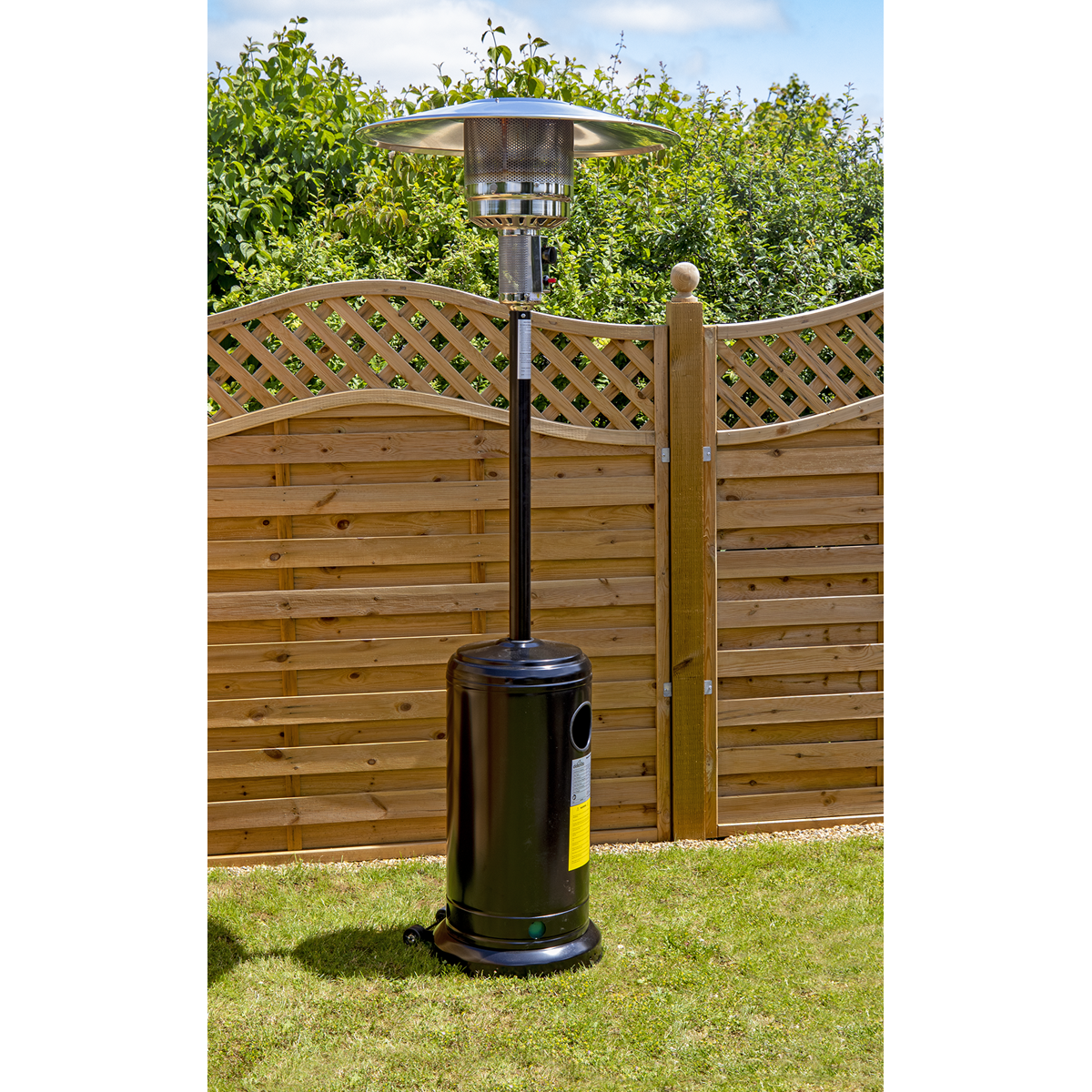Dellonda Freestanding Gas Patio Heater 13kW, Black (DG1)