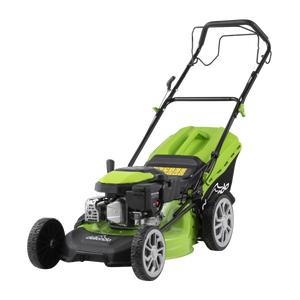 Dellonda Self-Propelled Petrol Lawnmower Grass Cutter with Height Adjustment & Grass Bag 144cc 18"/46cm 4-Stroke Engine
