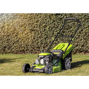 Dellonda Self-Propelled Petrol Lawnmower Grass Cutter with Height Adjustment & Grass Bag 170cc 20"/51cm 4-Stroke Engine