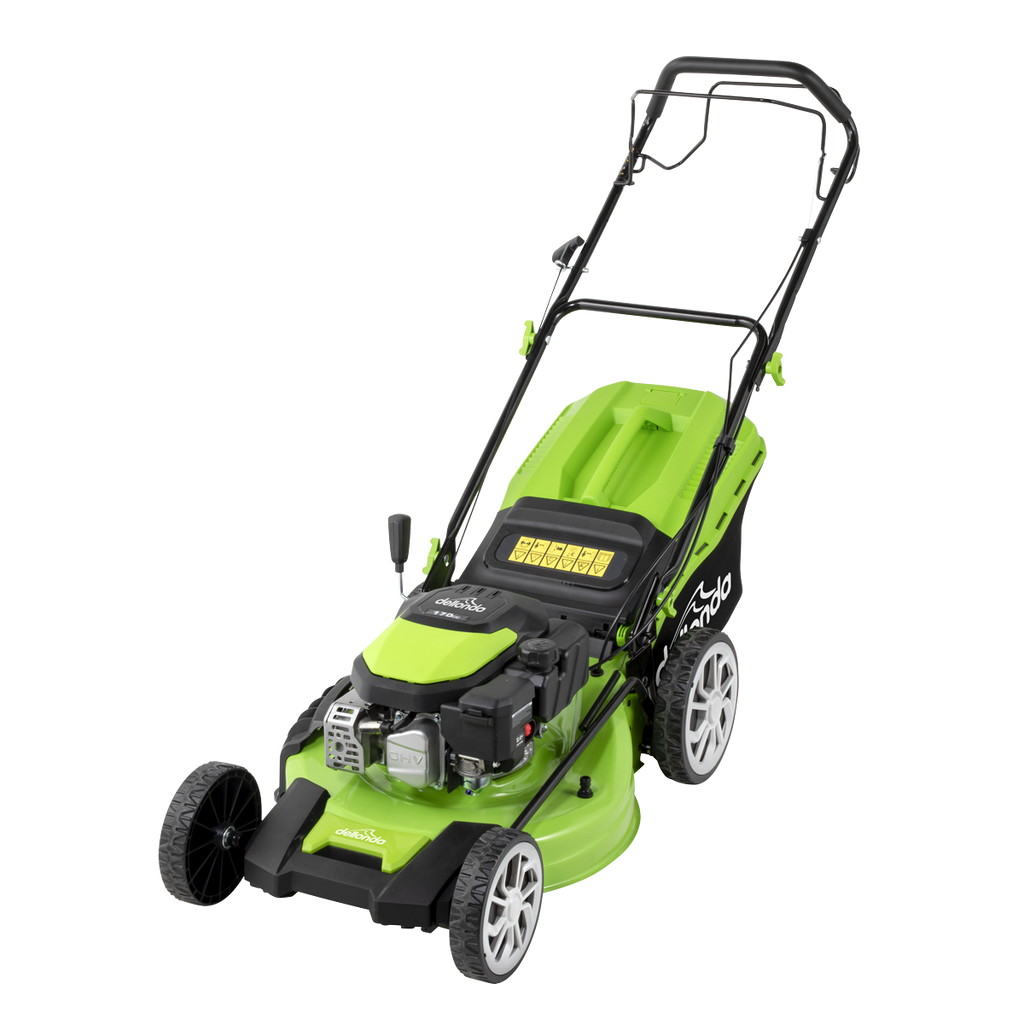 Dellonda Self-Propelled Petrol Lawnmower Grass Cutter with Height Adjustment & Grass Bag 170cc 20"/51cm 4-Stroke Engine