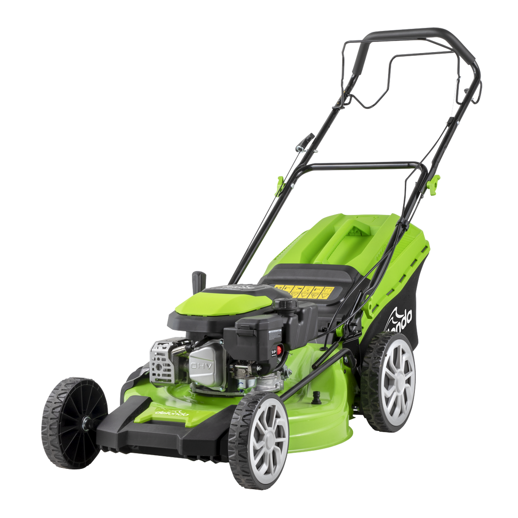 Dellonda Self-Propelled Petrol Lawnmower Grass Cutter with Height Adjustment & Grass Bag 170cc 20"/51cm 4-Stroke Engine