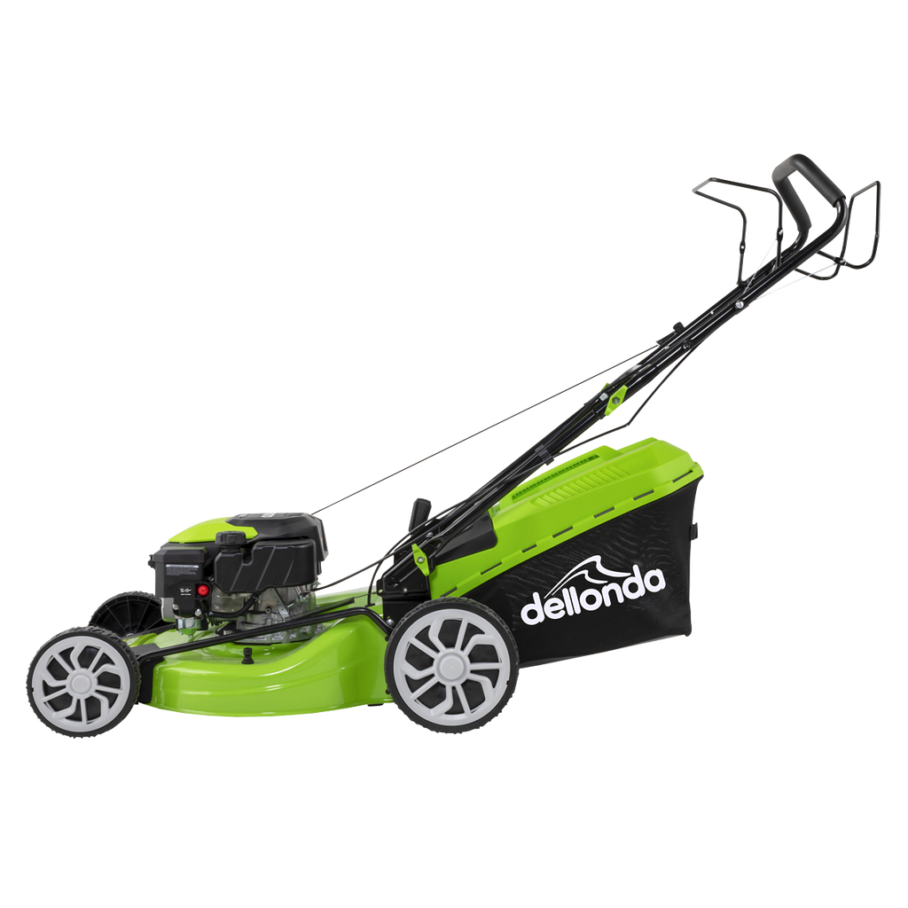 Dellonda Self-Propelled Petrol Lawnmower Grass Cutter with Height Adjustment & Grass Bag 170cc 20"/51cm 4-Stroke Engine