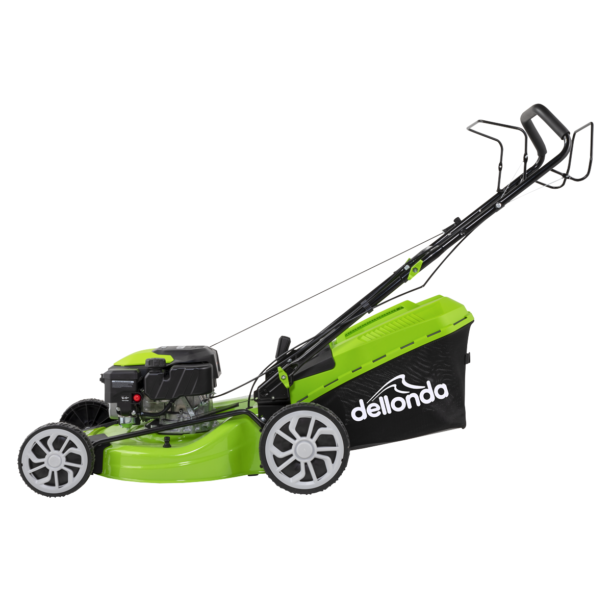 Dellonda Self-Propelled Petrol Lawnmower Grass Cutter with Height Adjustment & Grass Bag 170cc 20"/51cm 4-Stroke Engine