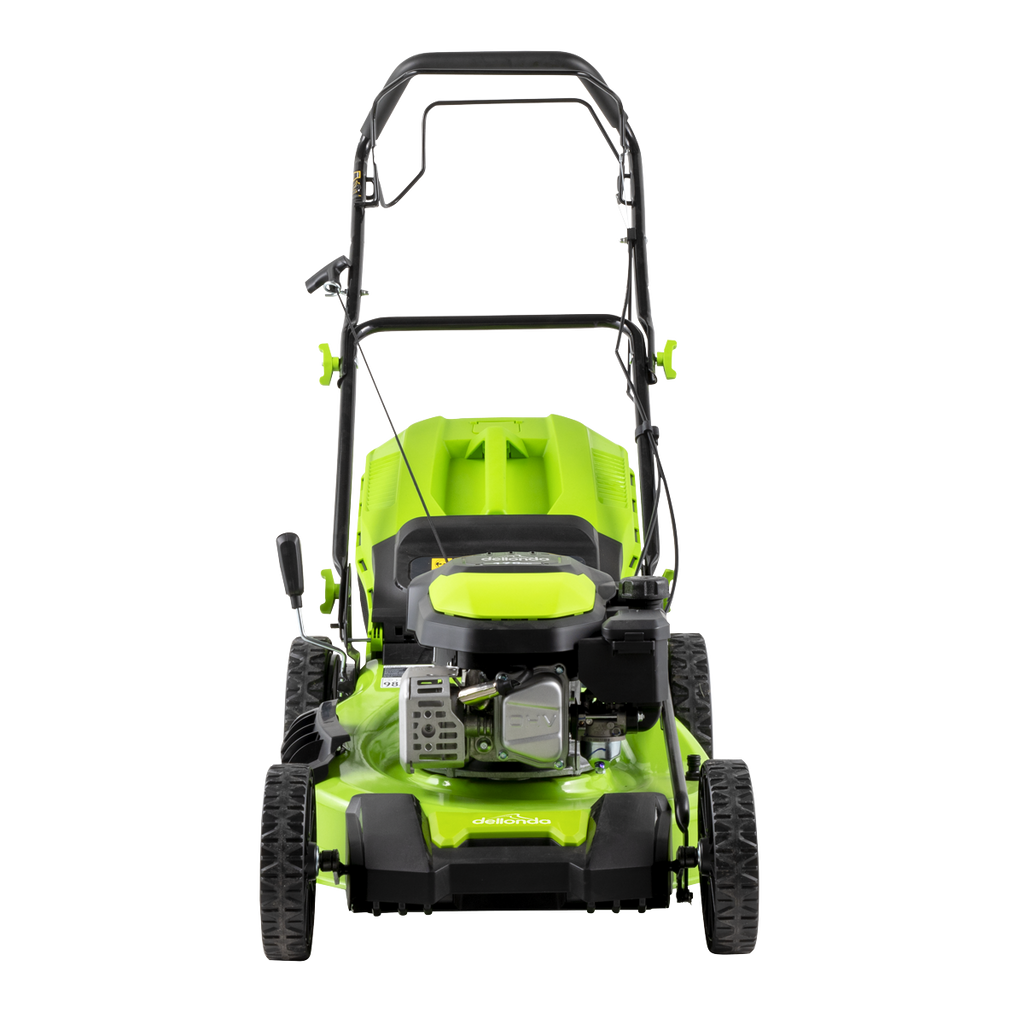 Dellonda Self-Propelled Petrol Lawnmower Grass Cutter with Height Adjustment & Grass Bag 170cc 20"/51cm 4-Stroke Engine