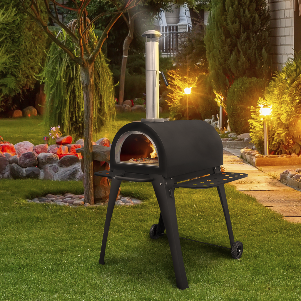 Dellonda Outdoor Wood-Fired Pizza Oven & Smoker