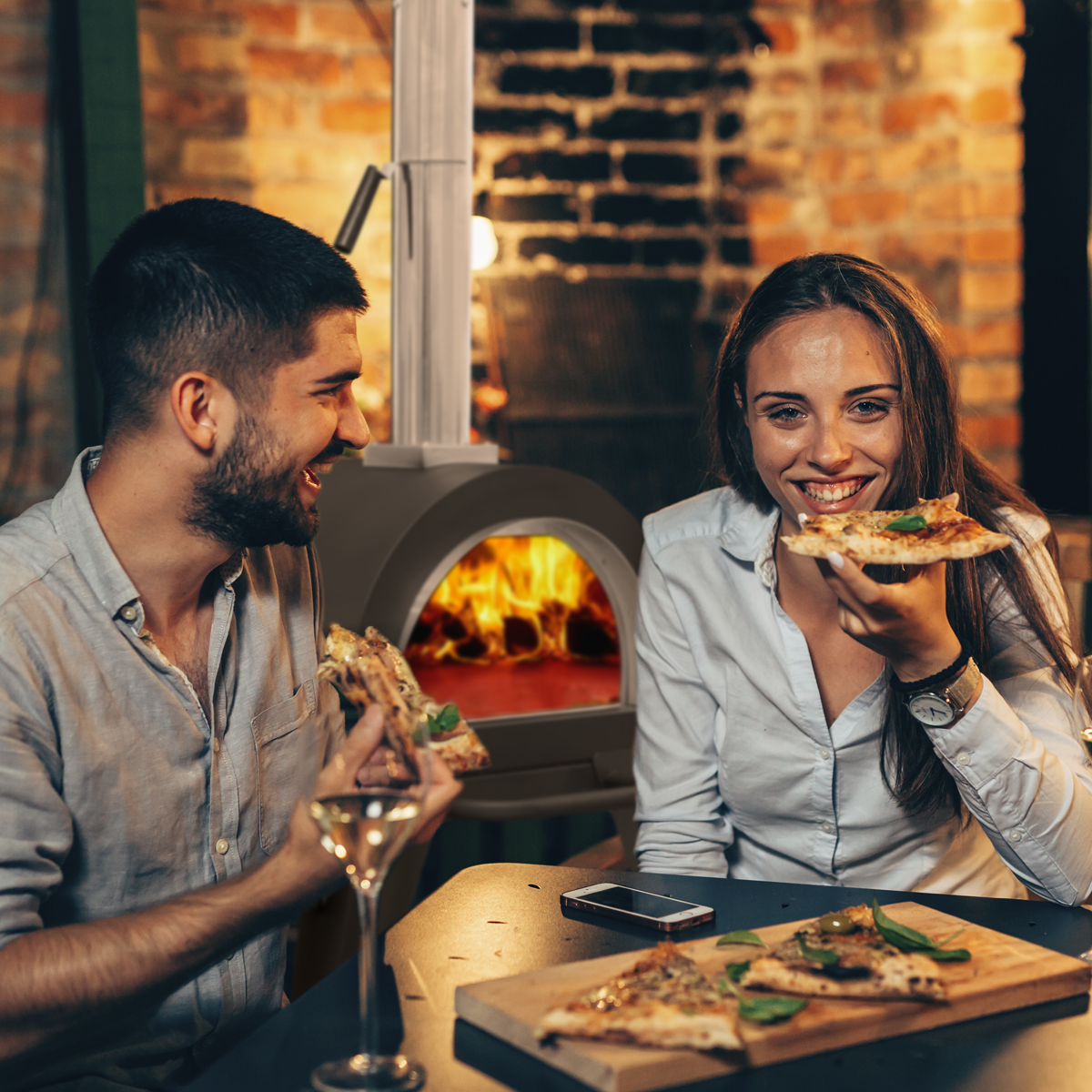 Dellonda Outdoor Wood-Fired Pizza Oven & Smoker