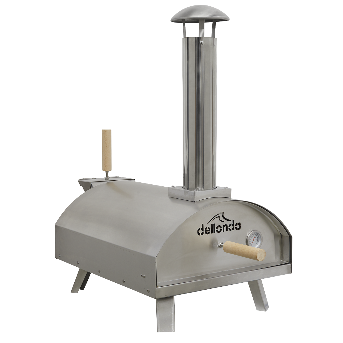Dellonda Wood-Fired Pizza Oven 14" - Stainless Steel