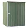 Dellonda Galvanized Steel Storage Shed with Pent Style Roof 151 x 151 x 200cm - Green
