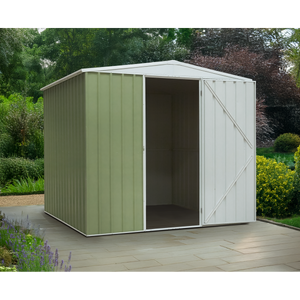 Dellonda Galvanized Steel Storage Shed with Apex Style Roof 230 x 230 x 220cm - Green