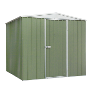 Dellonda Galvanized Steel Storage Shed with Apex Style Roof 230 x 230 x 220cm - Green