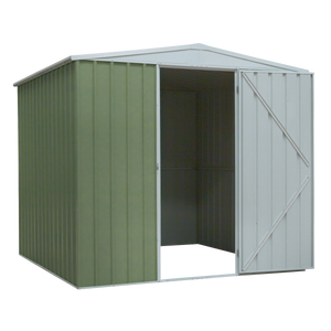 Dellonda Galvanized Steel Storage Shed with Apex Style Roof 230 x 230 x 220cm - Green