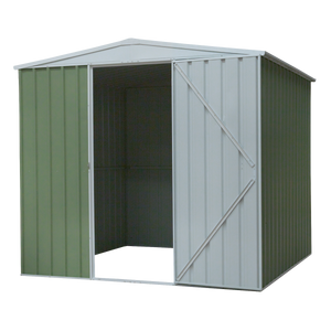Dellonda Galvanized Steel Storage Shed with Apex Style Roof 230 x 230 x 220cm - Green