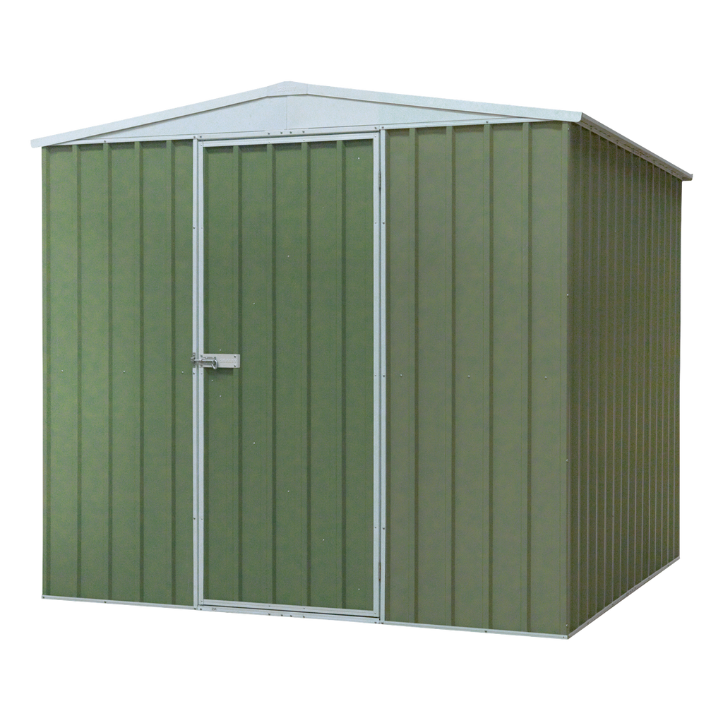 Dellonda Galvanized Steel Storage Shed with Apex Style Roof 230 x 230 x 220cm - Green