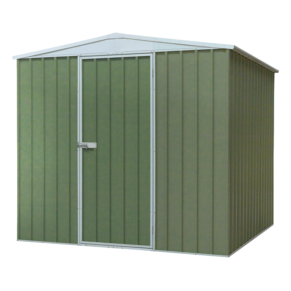 Dellonda Galvanized Steel Storage Shed with Apex Style Roof 230 x 230 x 220cm - Green