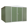 Dellonda Galvanized Steel Storage Shed with Apex Style Roof 300 x 300 x 220cm - Green