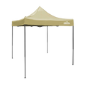Dellonda Premium Pop-Up Gazebo, Water Resistant, 2x2m, Beige (DG126)
