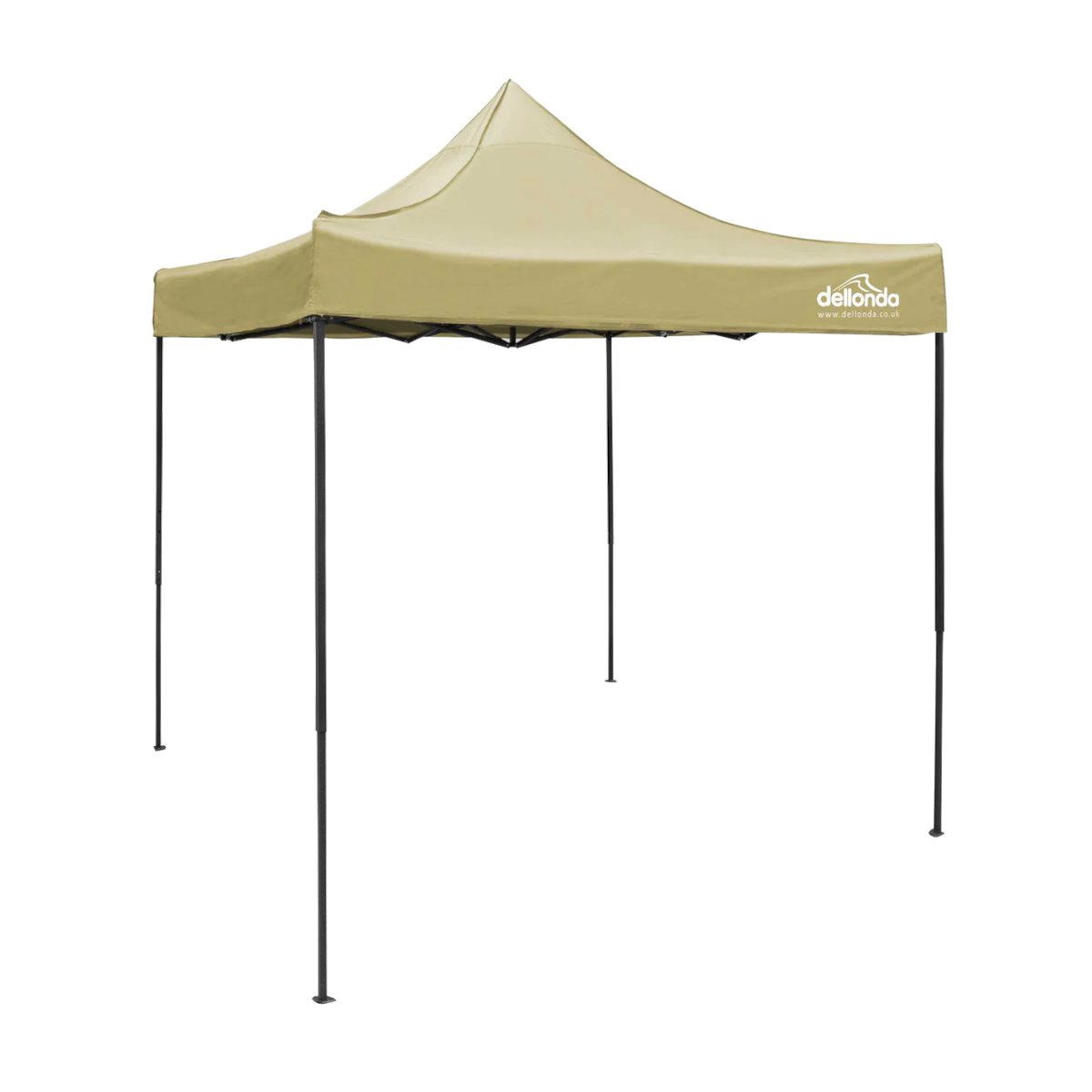 Dellonda Premium Pop-Up Gazebo, Water Resistant, 2x2m, Beige (DG126)