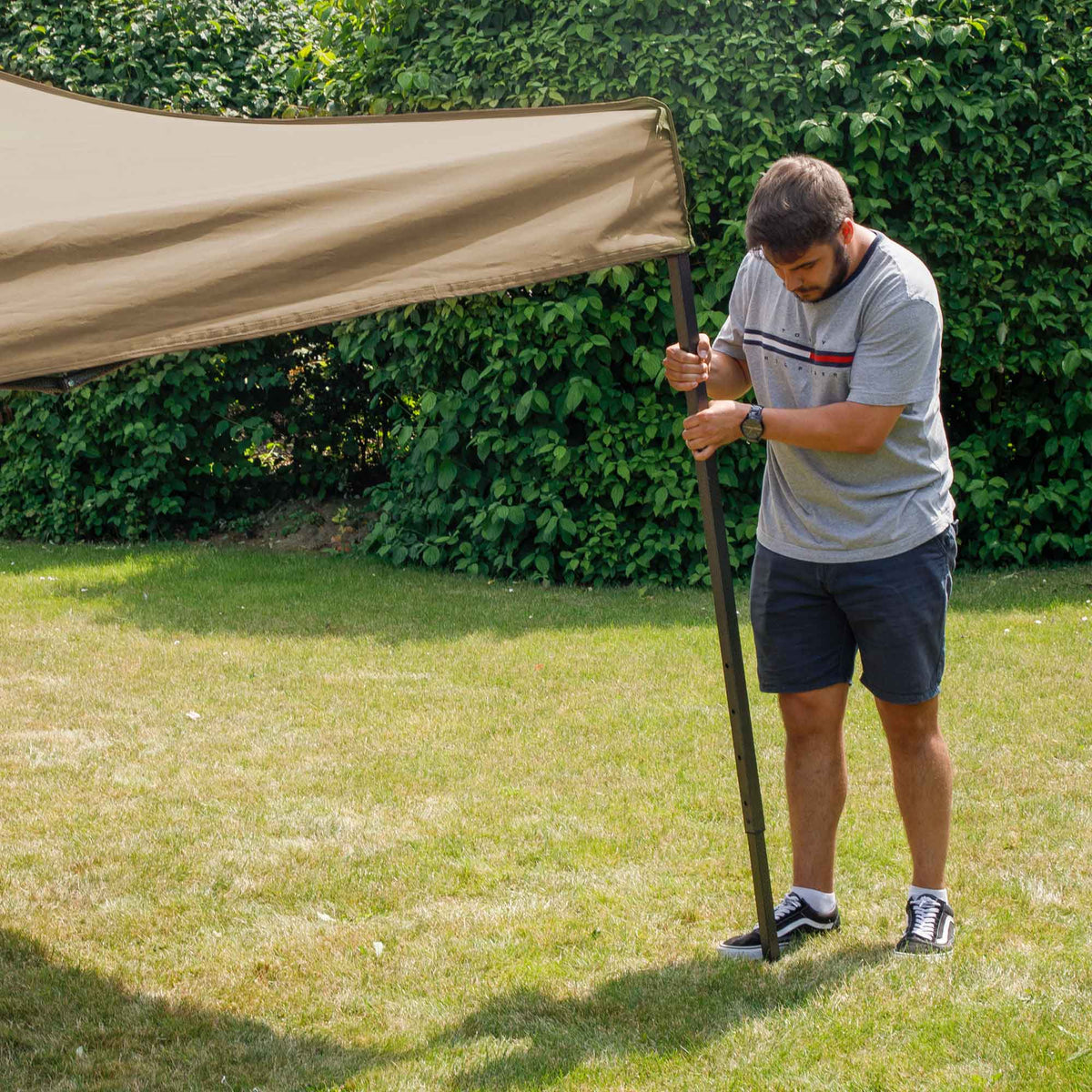 Dellonda Premium Pop-Up Gazebo, Water Resistant, 3x4.5m, Beige (DG134) (Factory Refurbished B)