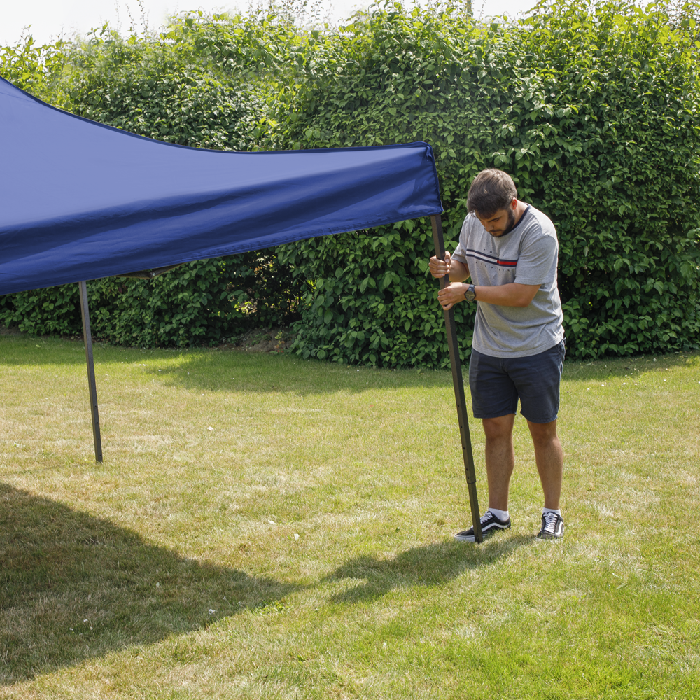 Dellonda DG127 DG131 DG135 DG139 DG173 Premium Pop Up Gazebo, Outdoor Garden Water Resistant Cover, Blue