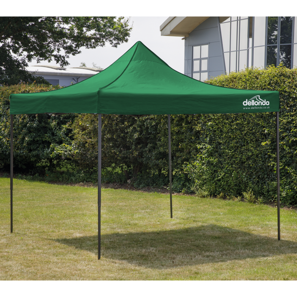 Dellonda Premium Pop-Up Gazebo, Water Resistant, 2x2m, Green (DG128)
