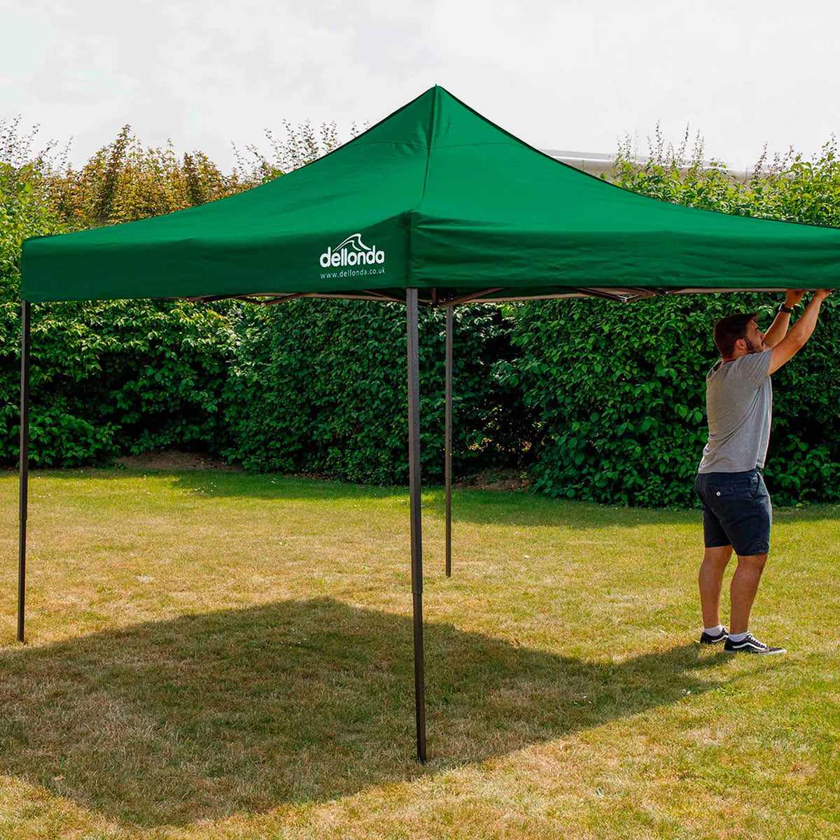 Dellonda Premium Pop-Up Gazebo, Water Resistant, 2x2m, Green (DG128)
