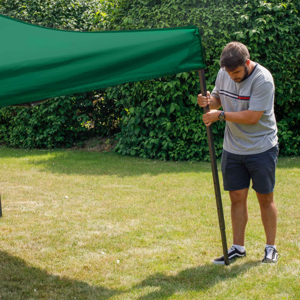 Dellonda DG128 DG132 DG136 DG140 DG174 Premium Pop Up Gazebo, Outdoor Garden Water Resistant Cover, Green