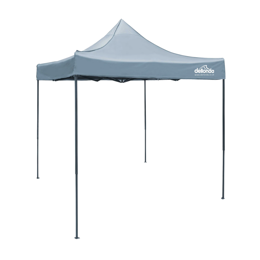 Dellonda Premium Pop-Up Gazebo, Water Resistant, 2x2m, Grey (DG129) (Factory Refurbished A)