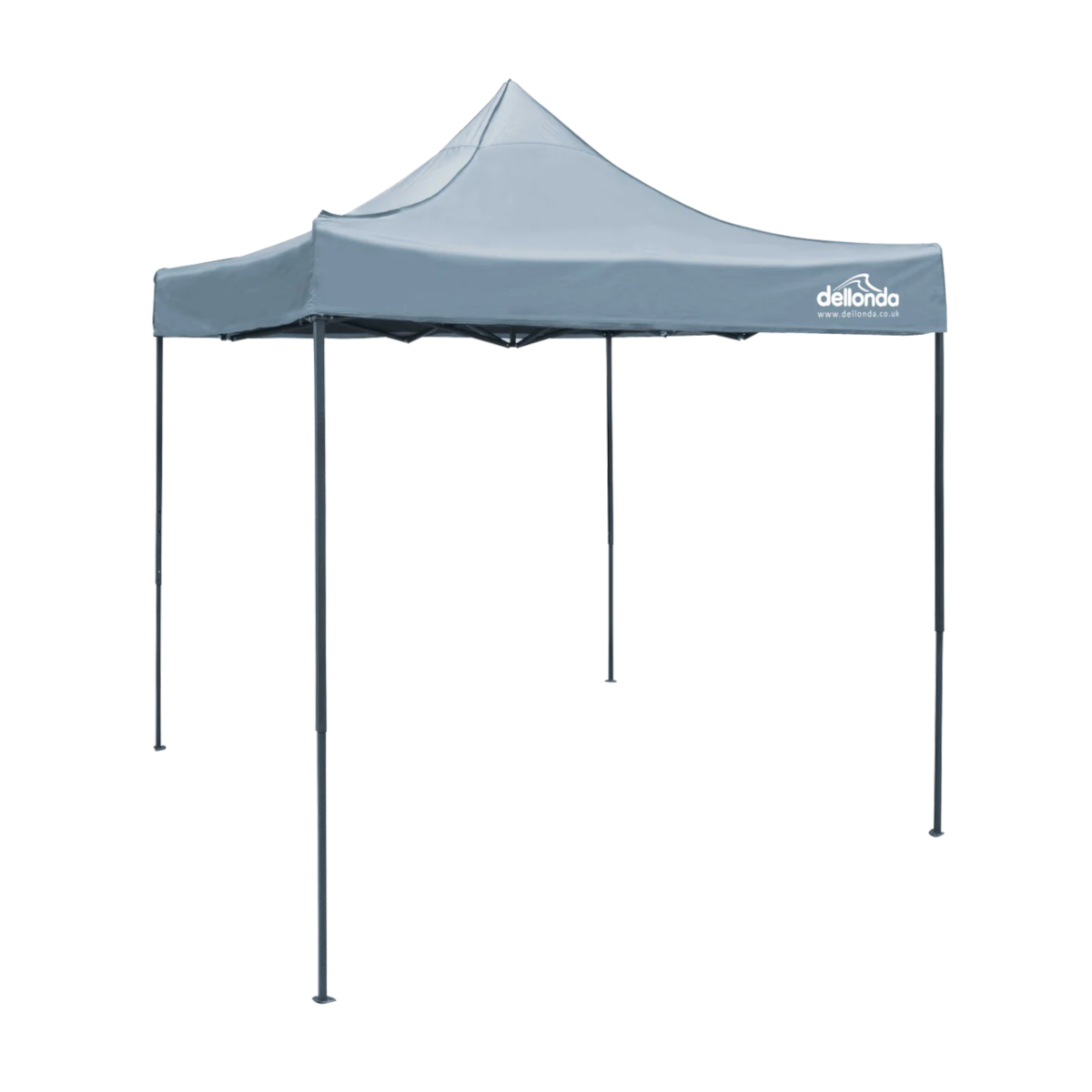Dellonda Premium Pop-Up Gazebo, Water Resistant, 2x2m, Grey (DG129)