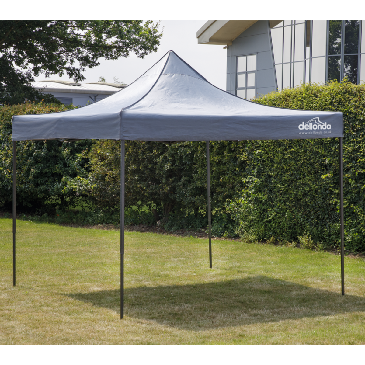 Dellonda Premium Pop-Up Gazebo, Water Resistant, 2x2m, Grey (DG129)