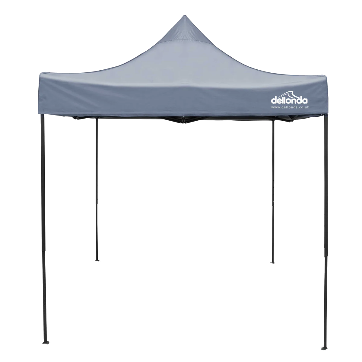 Dellonda Premium Pop-Up Gazebo, Water Resistant, 2x2m, Grey (DG129)