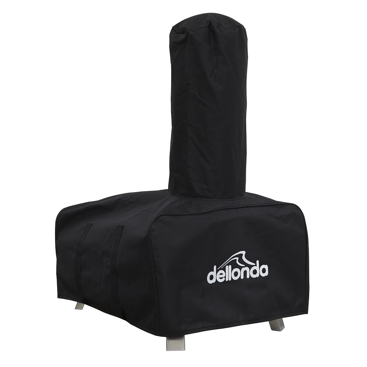 Dellonda Wood-Fired Pizza Oven with Cover 14", Stainless Steel (DG219)