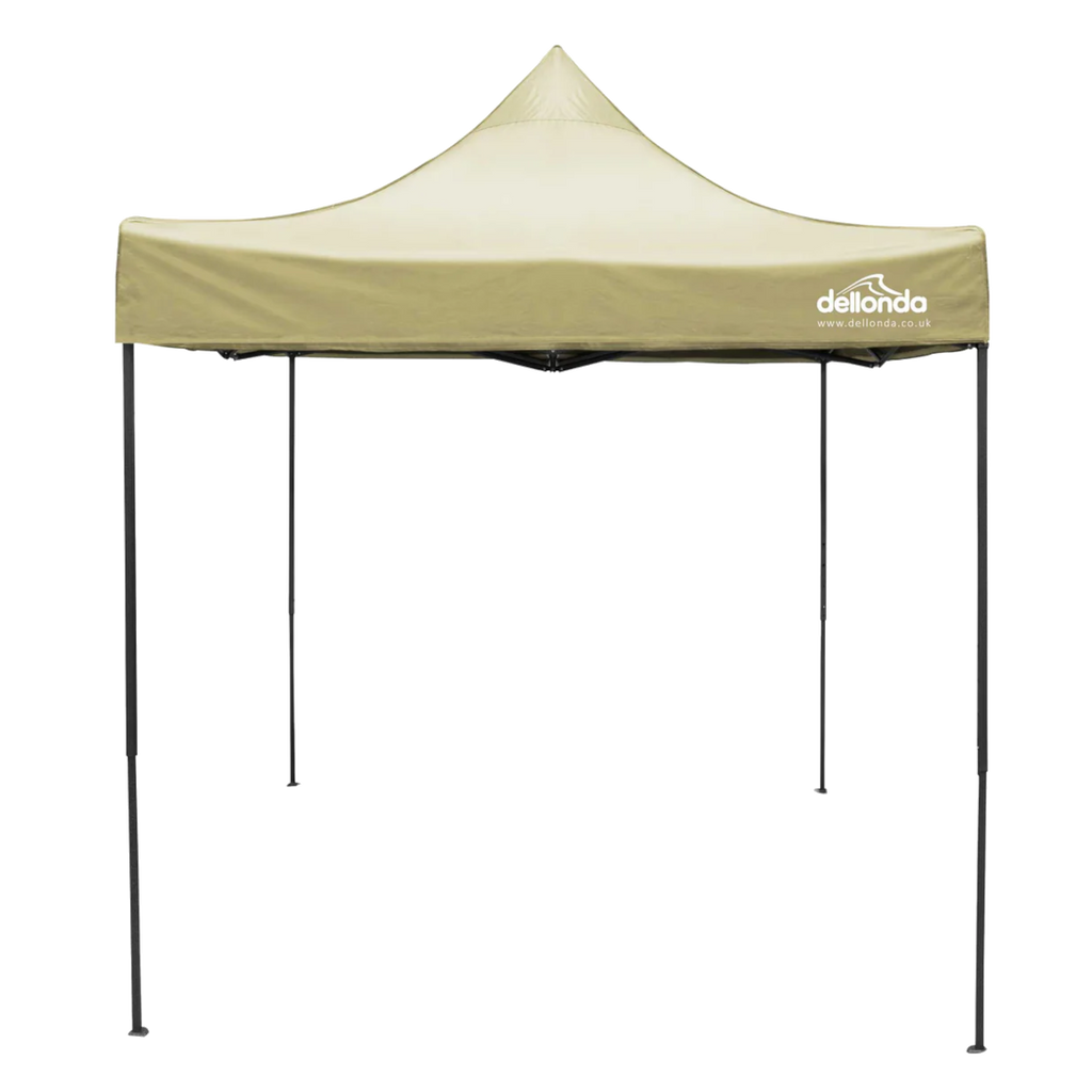Dellonda Premium Pop-Up Gazebo, Water Resistant, 3x3m, Beige (DG130)