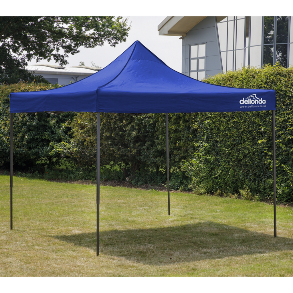 Dellonda Premium Pop-Up Gazebo, Water Resistant, 3x3m, Blue (DG131) (Factory Refurbished B)