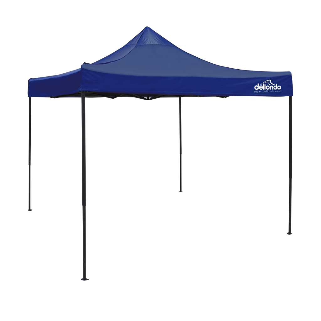 Dellonda Premium Pop-Up Gazebo, Water Resistant, 3x3m, Blue (DG131) (Factory Refurbished B)