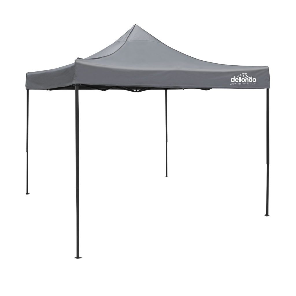 Dellonda Premium Pop-Up Gazebo, Water Resistant, 3x3m, Grey (DG133) (Factory Refurbished A)