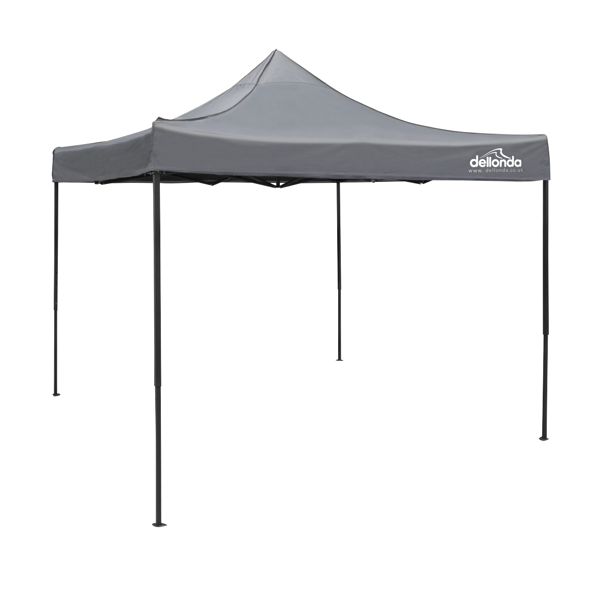Dellonda Premium Pop-Up Gazebo, Water Resistant, 3x3m, Grey (DG133) (Factory Refurbished B)