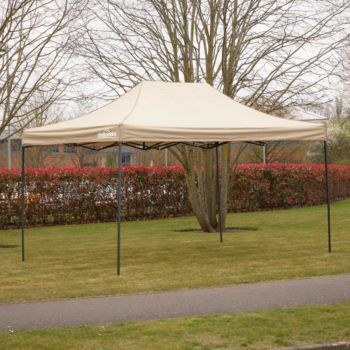 Dellonda Premium Pop-Up Gazebo, Water Resistant, 3x4.5m, Beige (DG134) (Factory Refurbished B)