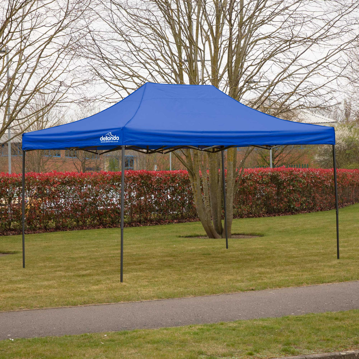Dellonda Premium Pop-Up Gazebo, Water Resistant, 3x4.5m, Blue (DG135)