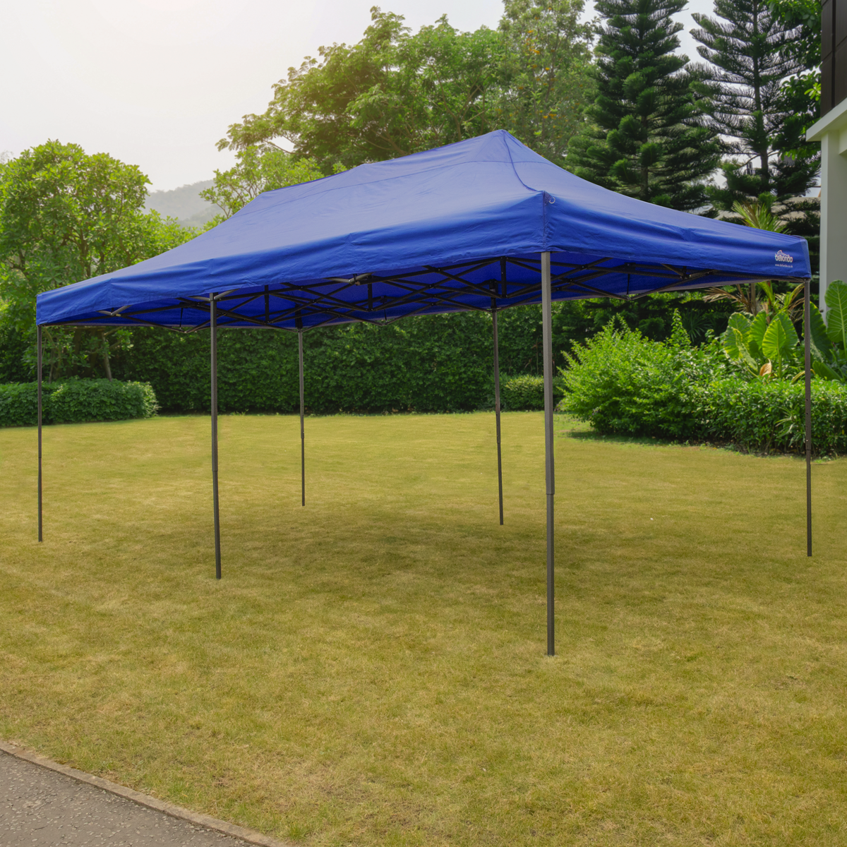 Dellonda Premium Pop-Up Gazebo, Water Resistant, 3x6m, Blue (DG139) (Factory Refurbished B)