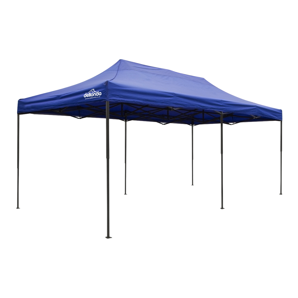 Dellonda Premium Pop-Up Gazebo, Water Resistant, 3x6m, Blue (DG139) (Factory Refurbished A)