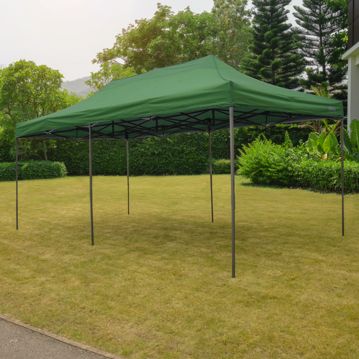 Dellonda Premium Pop-Up Gazebo, Water Resistant, 3x6m, Green (DG140)
