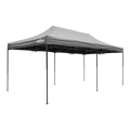 Dellonda Premium Pop-Up Gazebo, Water Resistant, 3x6m, Grey (DG141)