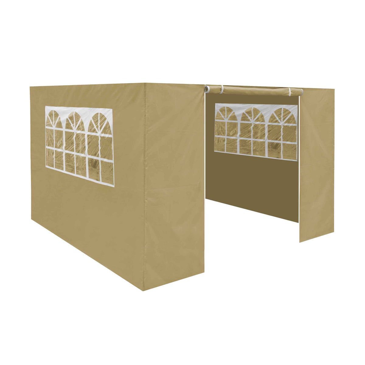 Dellonda Premium Gazebo Side Walls/Doors/Windows, 2x2m, Beige (DG142)