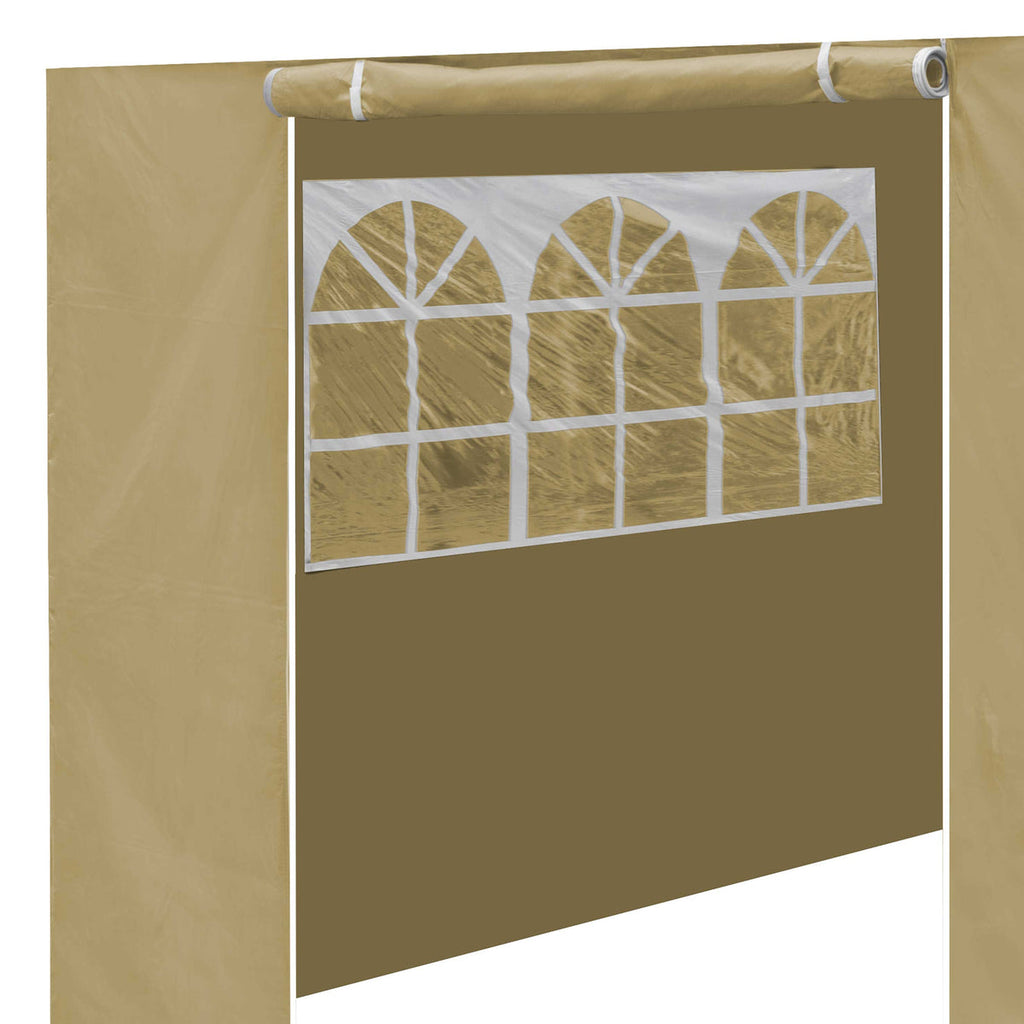 Dellonda Premium Gazebo Side Walls/Doors/Windows, 2x2m, Beige (DG142)