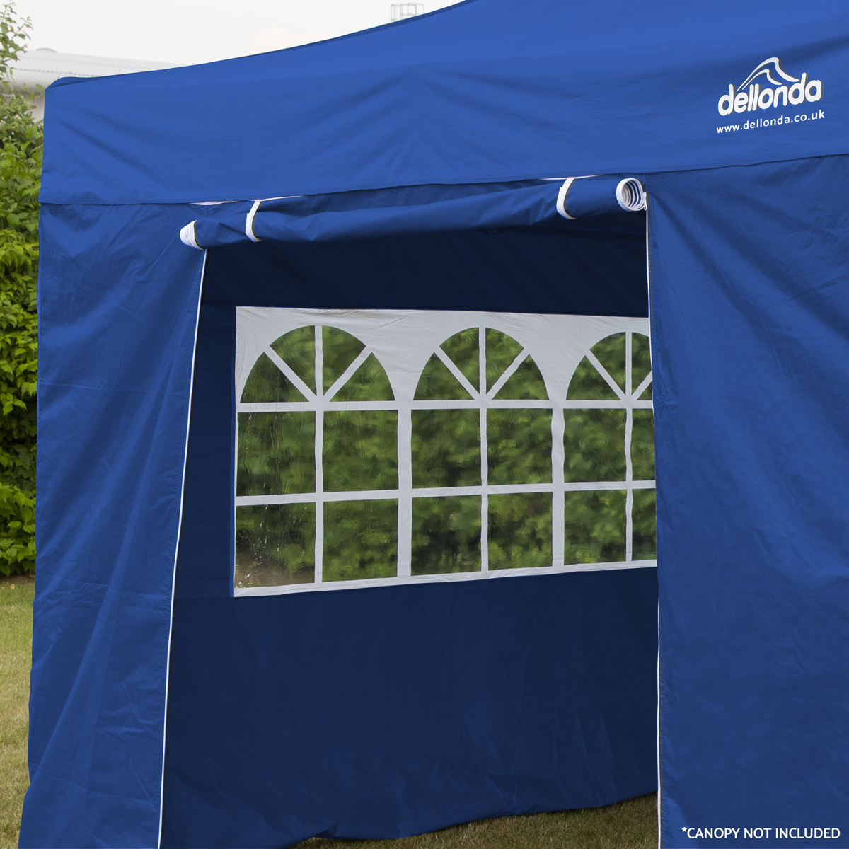 Dellonda Premium Gazebo Side Walls/Doors/Windows, 2x2m, Blue (DG143) (Factory Refurbished A)